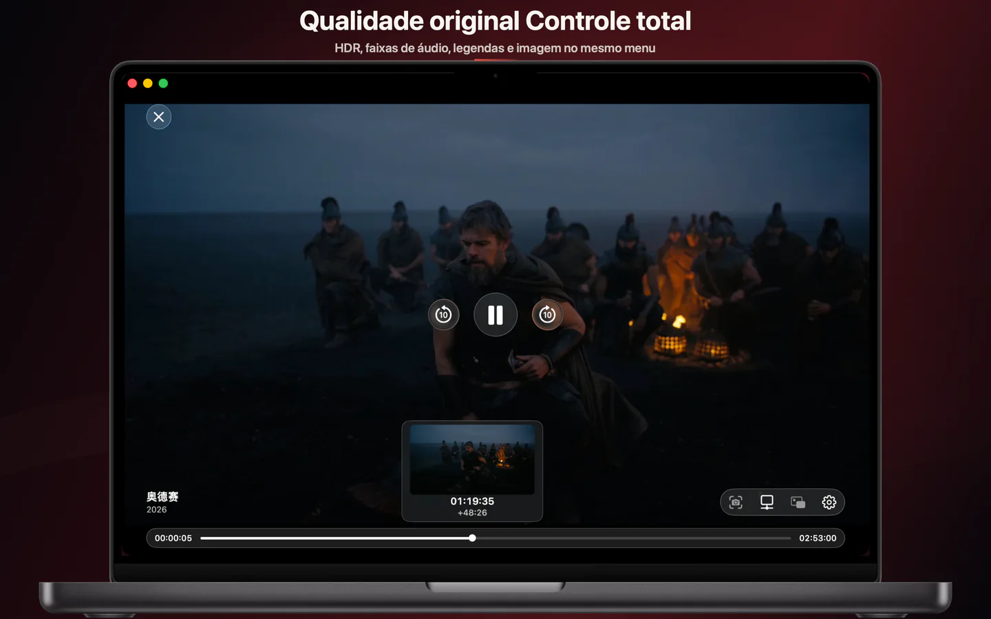 Qualidade original — Controle total